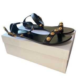Versace Vitellino Flat Sandals